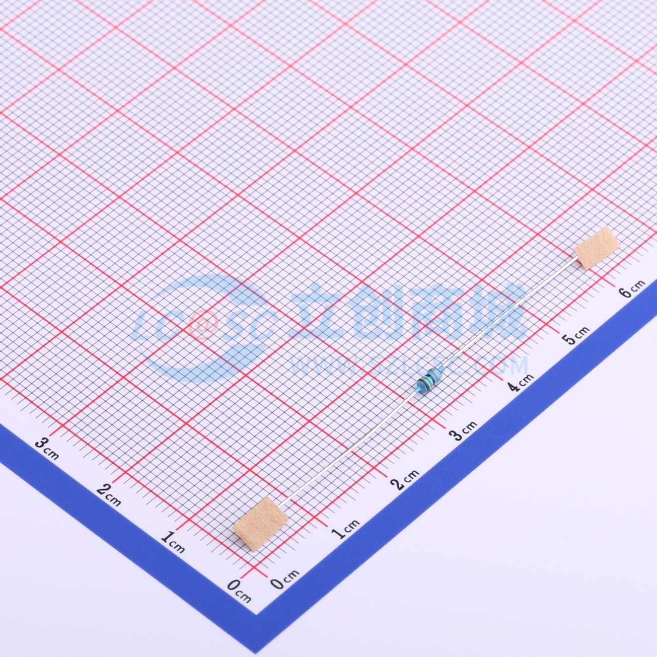 点击查看大图 MF1/8W-15Ω±1%T52实物图