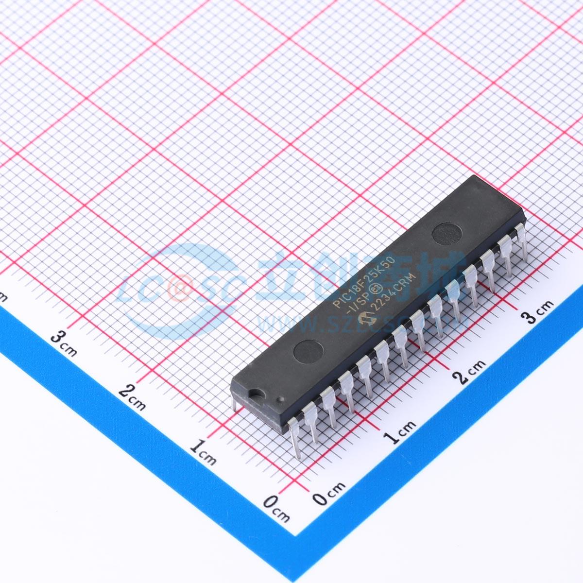 点击查看大图 PIC18F25K50-I/SP实物图