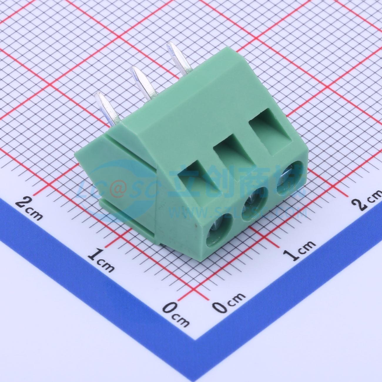 点击查看大图 DB103-5.08-3P-GN-S实物图