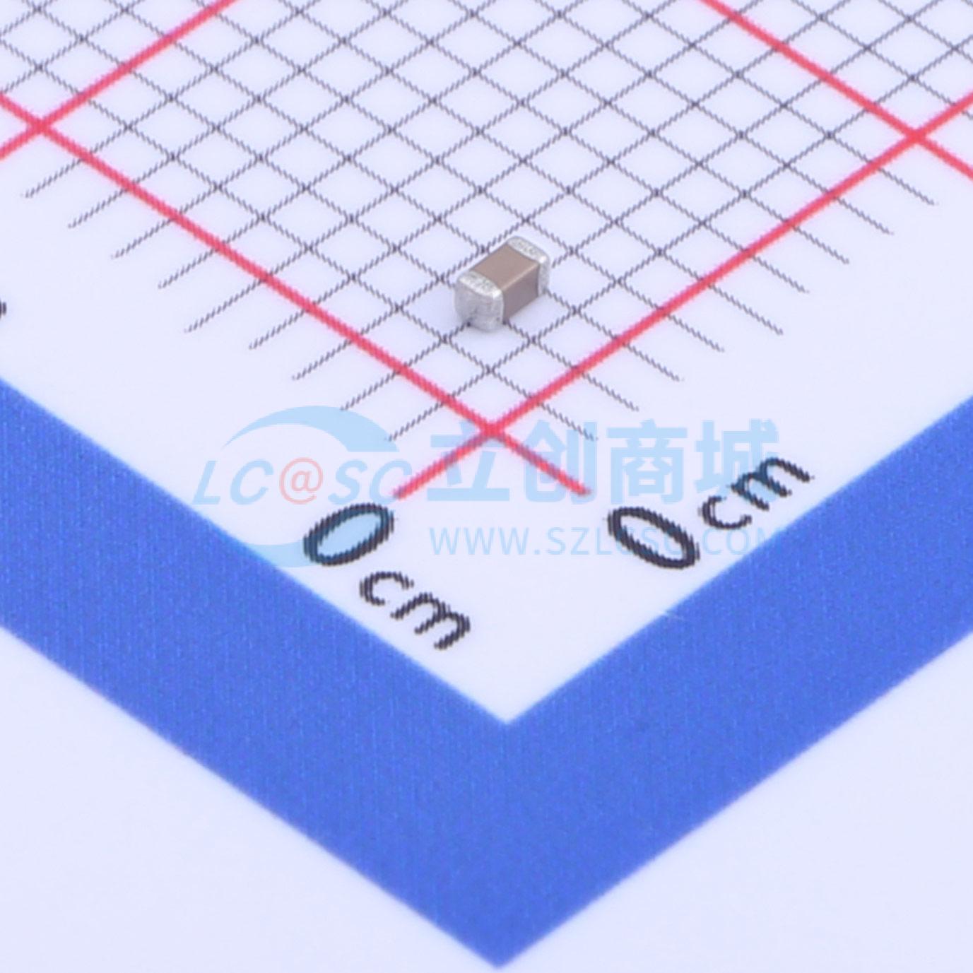 点击查看大图 0603B154K160NT实物图