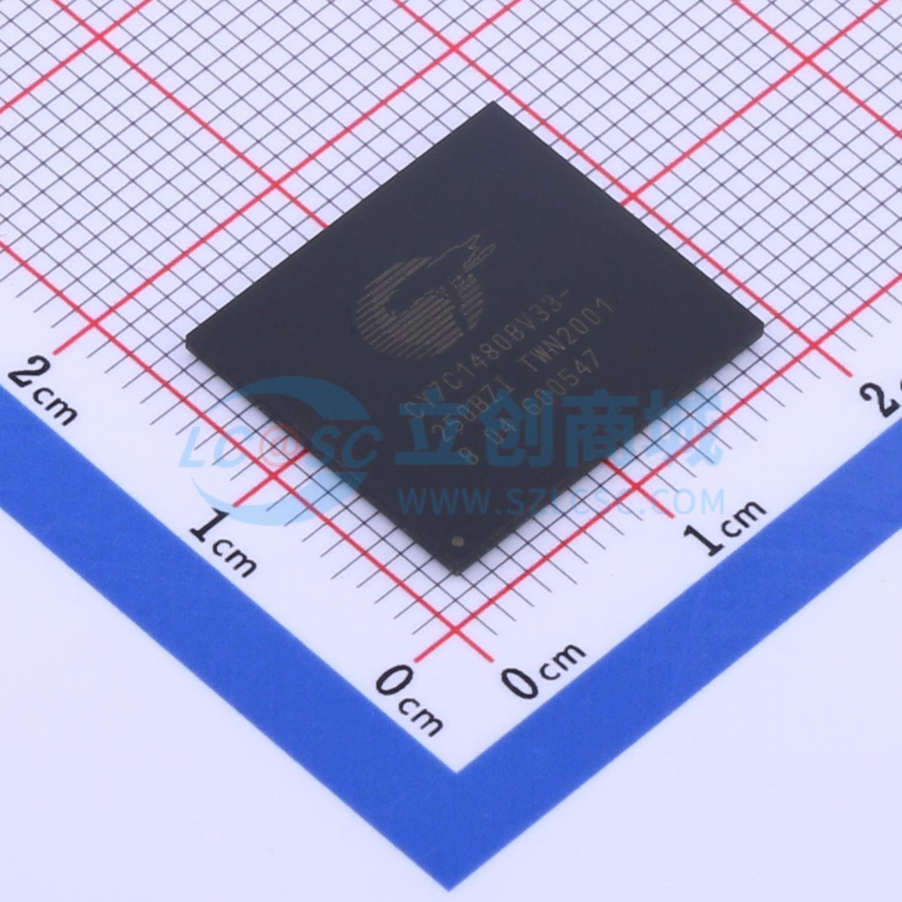 点击查看大图 CY7C1480BV33-250BZI实物图