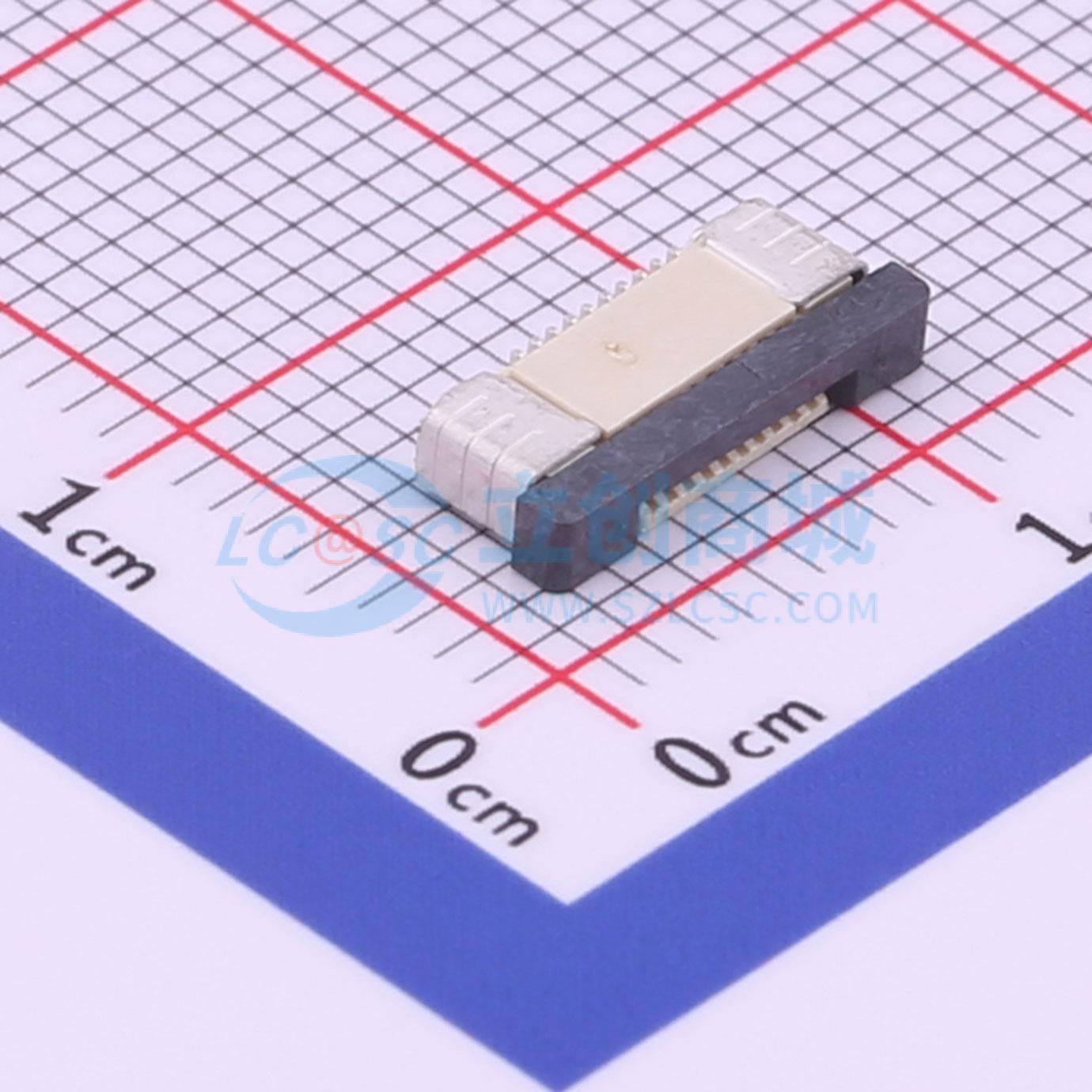 点击查看大图 KH-CL0.5-H2.0-10PIN实物图