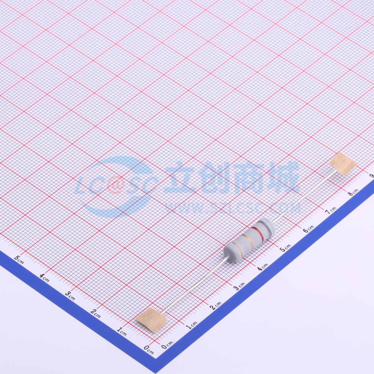 点击查看大图 MOF5WS-8.2Ω±5%T实物图