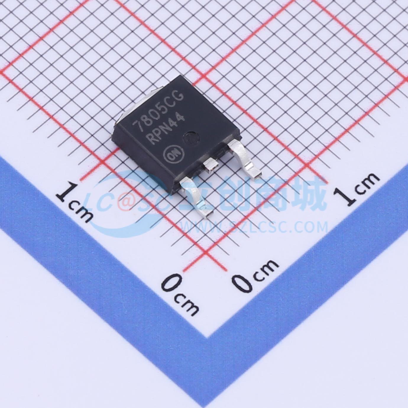 点击查看大图 MC7805CDTG实物图