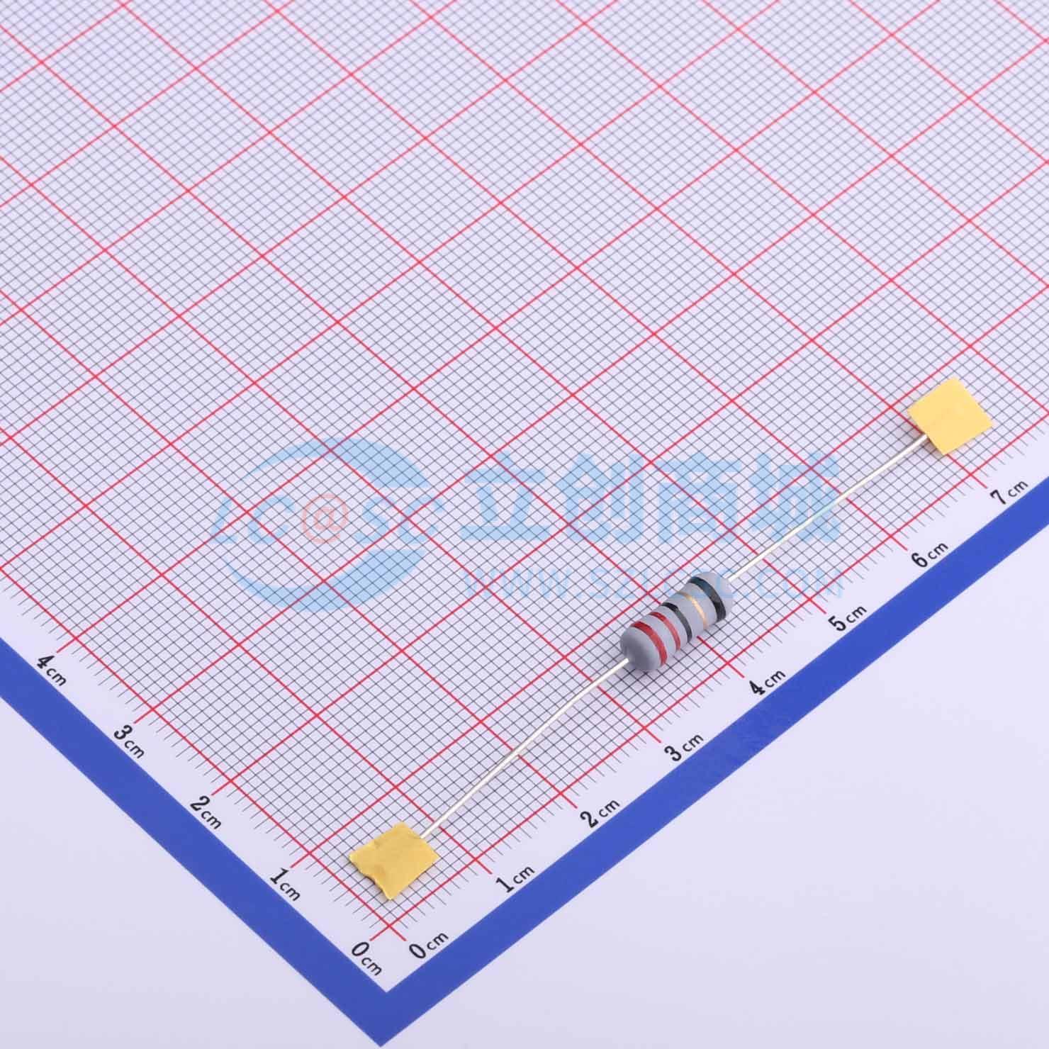 点击查看大图 KNP1W-22Ω±5%T实物图