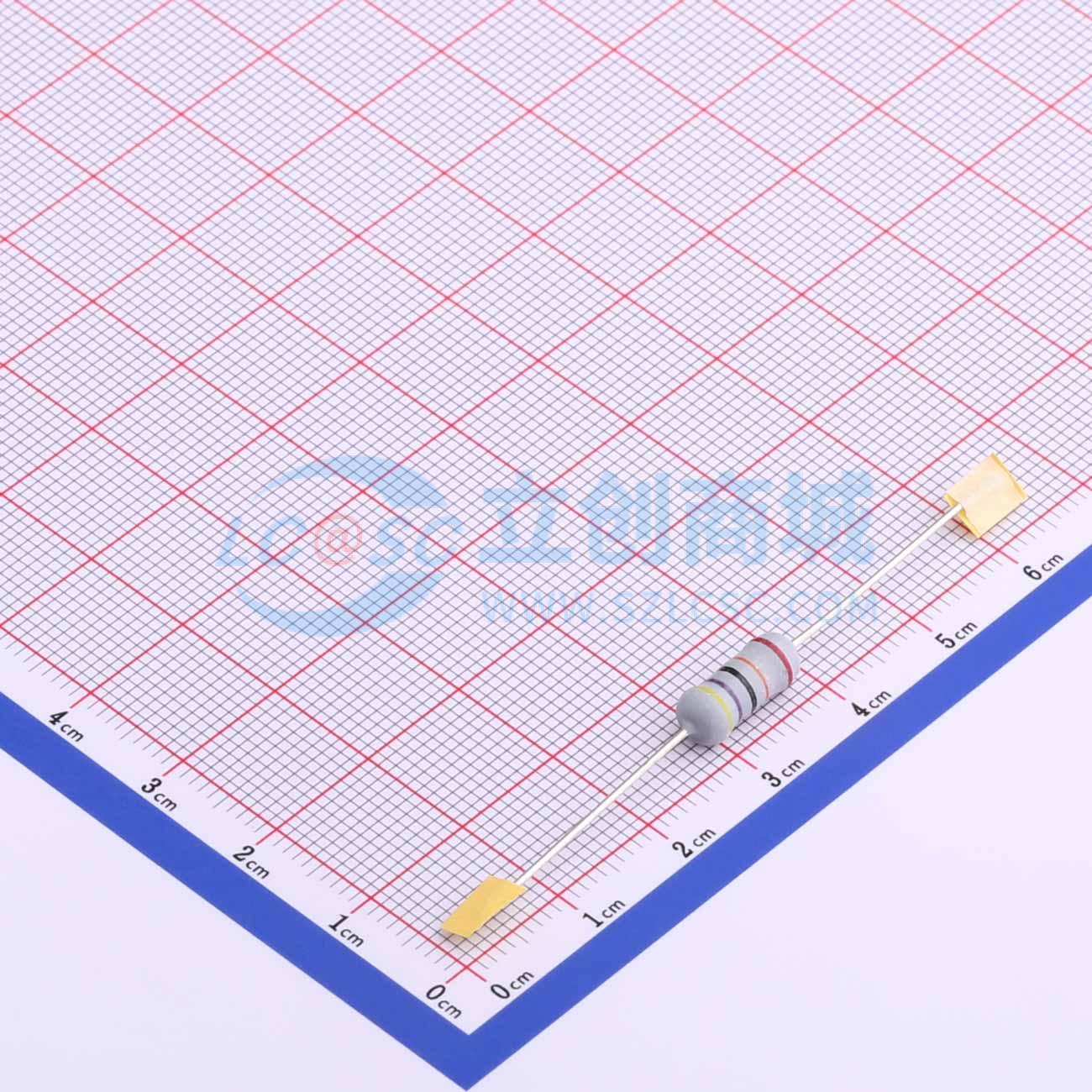 点击查看大图 RN-1W-470KΩ±2%T实物图