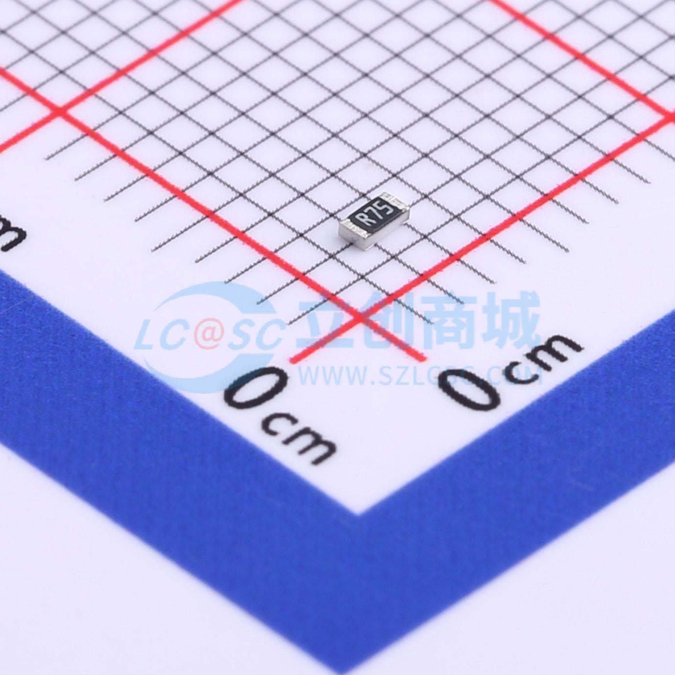点击查看大图 RL0603FR-070R75L实物图