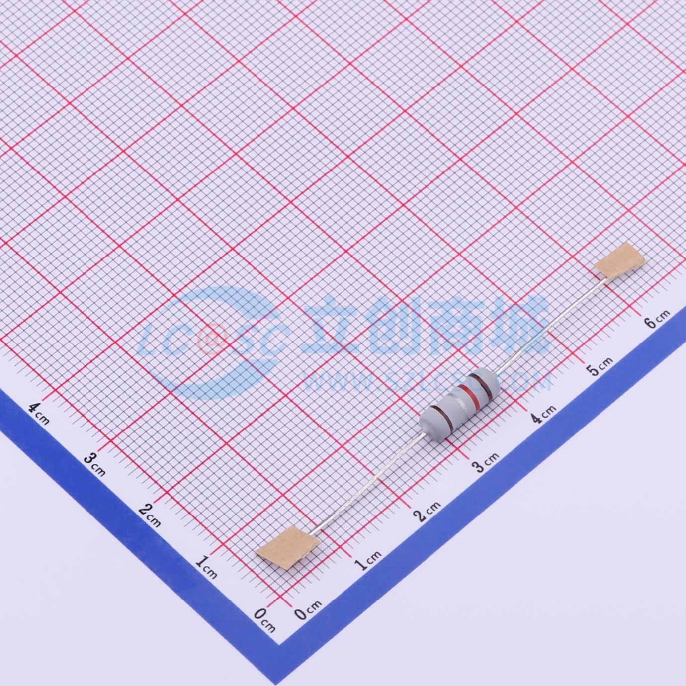 点击查看大图 MO1W-0Ω12±1%-6T52实物图