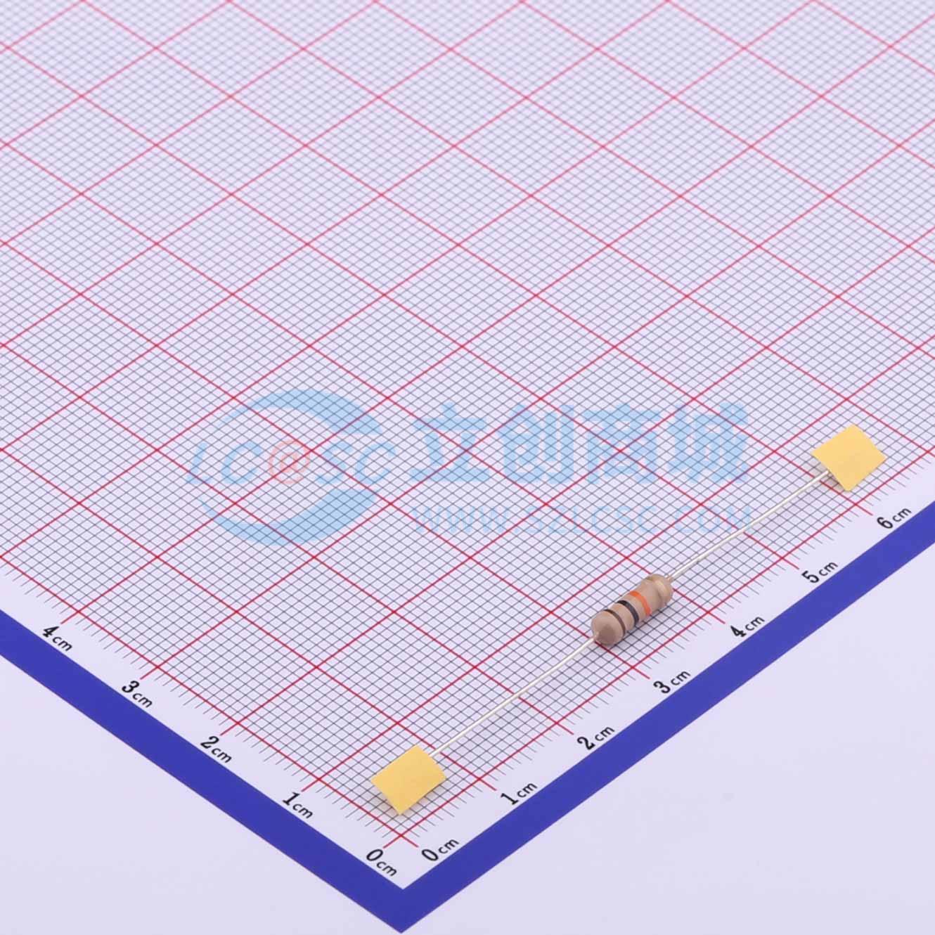 CF1/2W-10KΩ±5%T52实物图