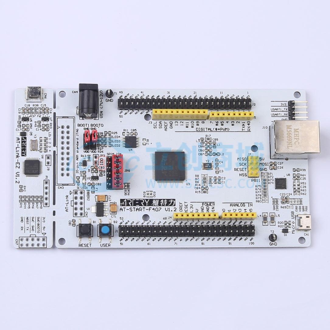 点击查看大图 AT-START-F407实物图