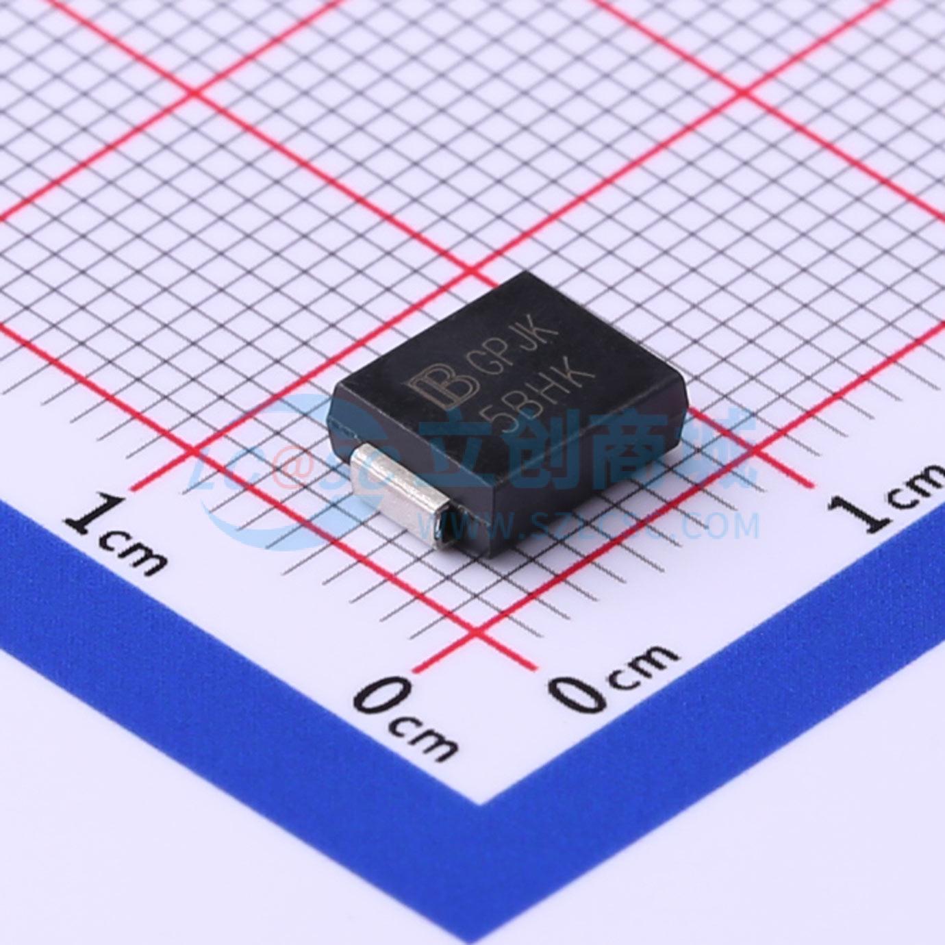 点击查看大图 5.0SMDJ130CA/TR7实物图