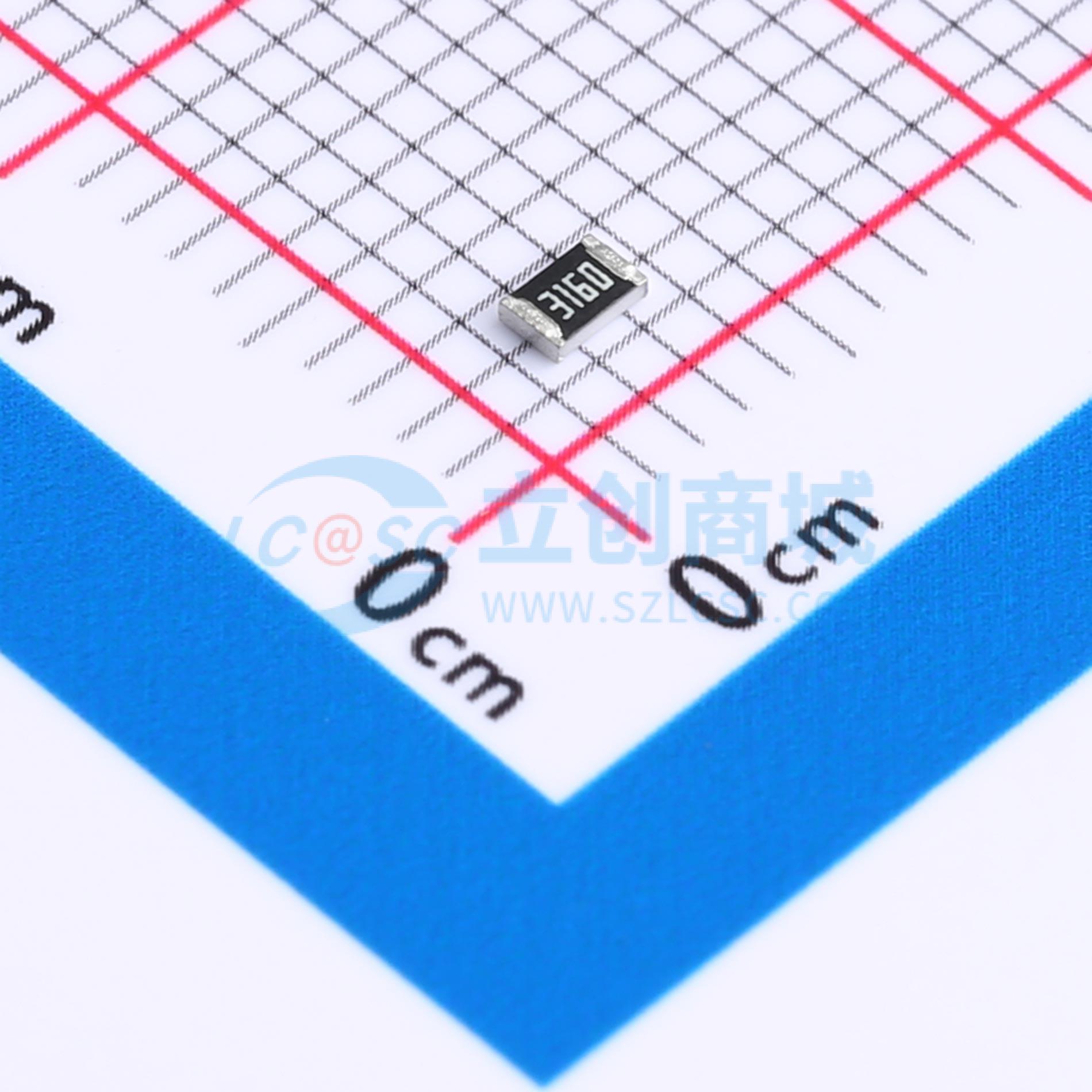 点击查看大图 RT0805BRD07316RL实物图