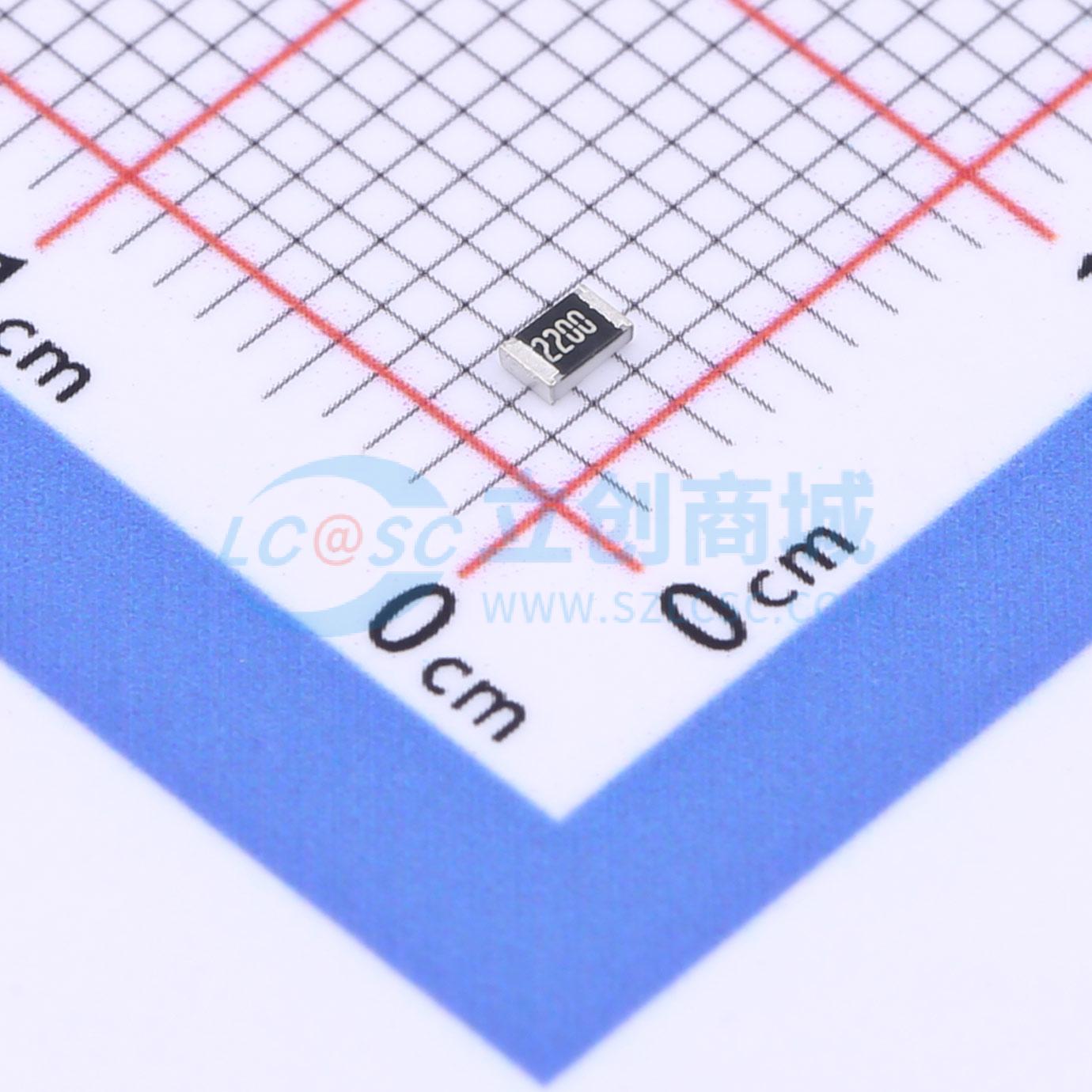 点击查看大图 CRCW0805220RFKEAC实物图