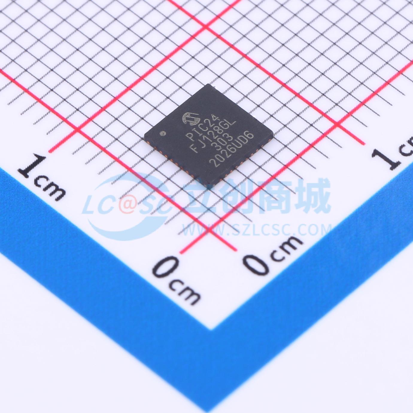 PIC24FJ128GL303-I/M5实物图