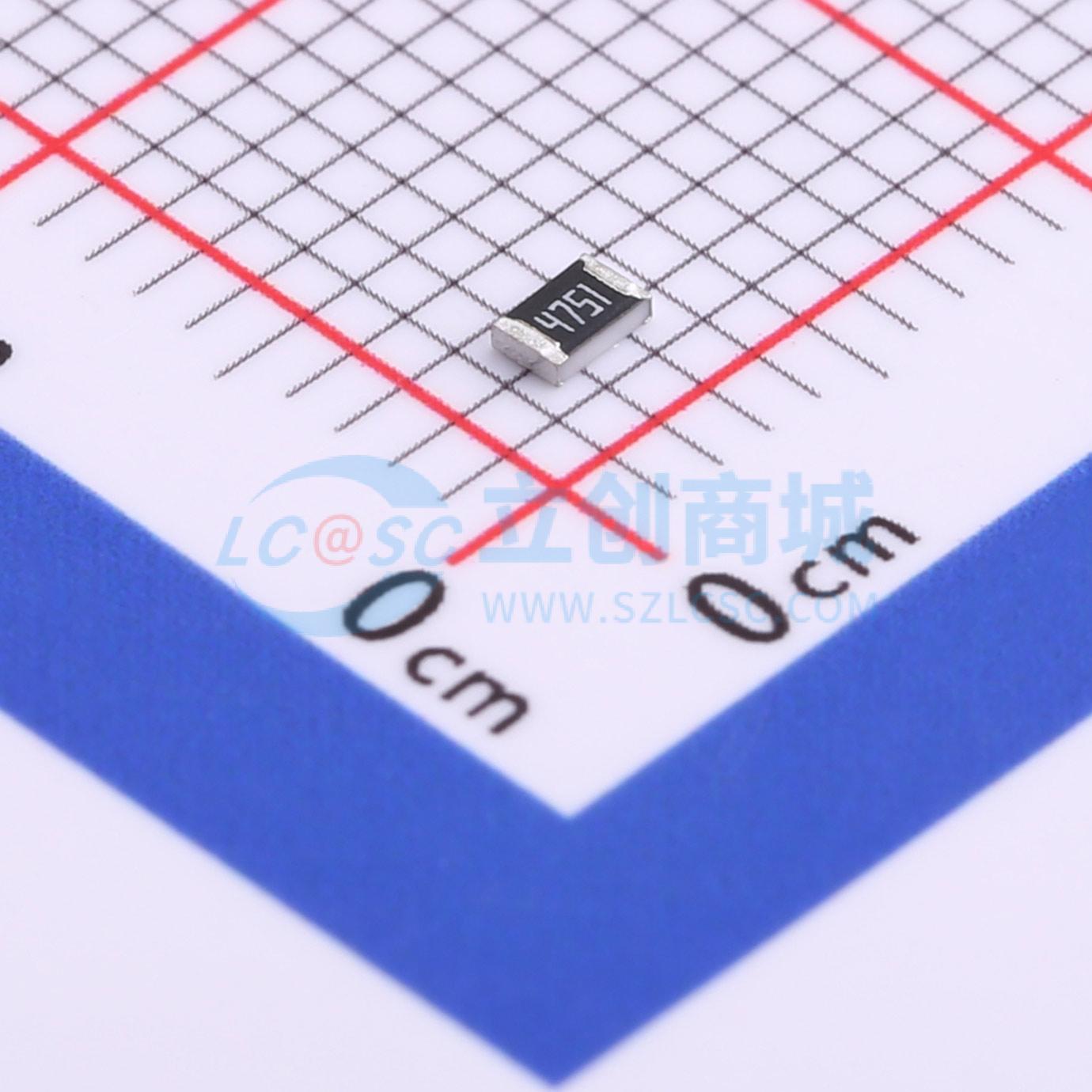 点击查看大图 RT0805DRE074K75L实物图