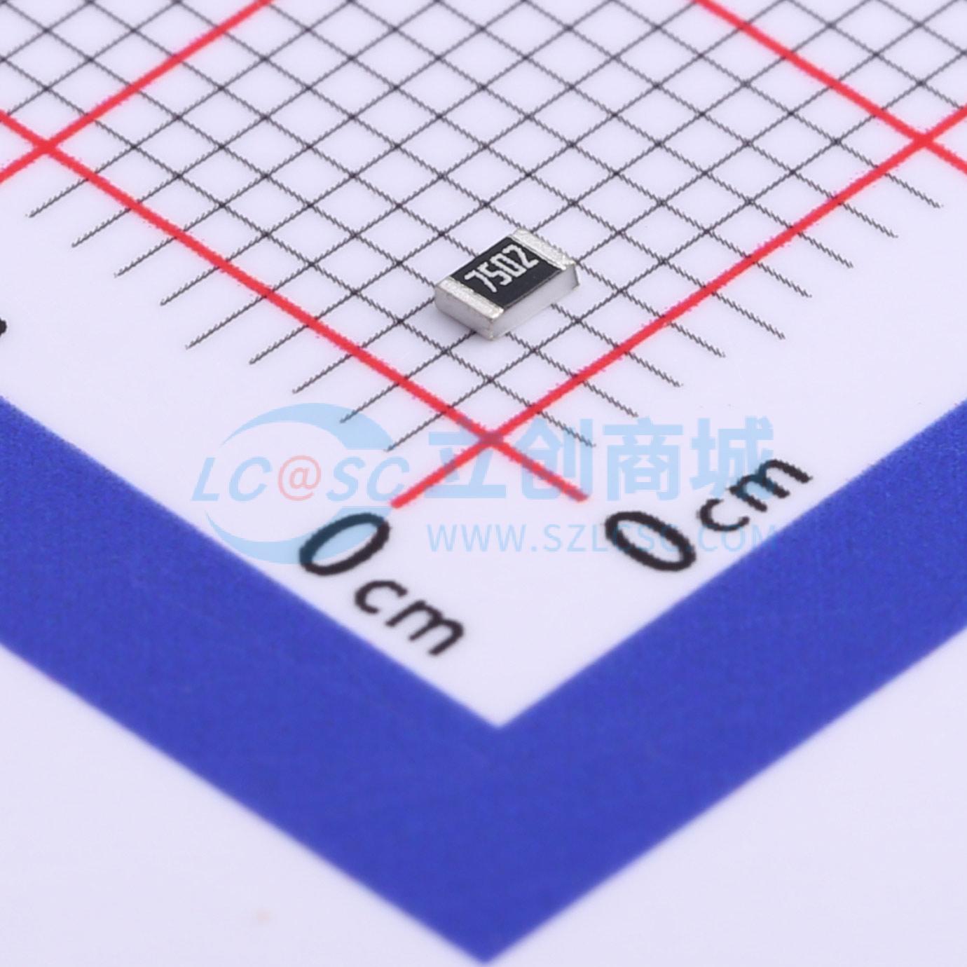 点击查看大图 RV0805FR-0775KL实物图