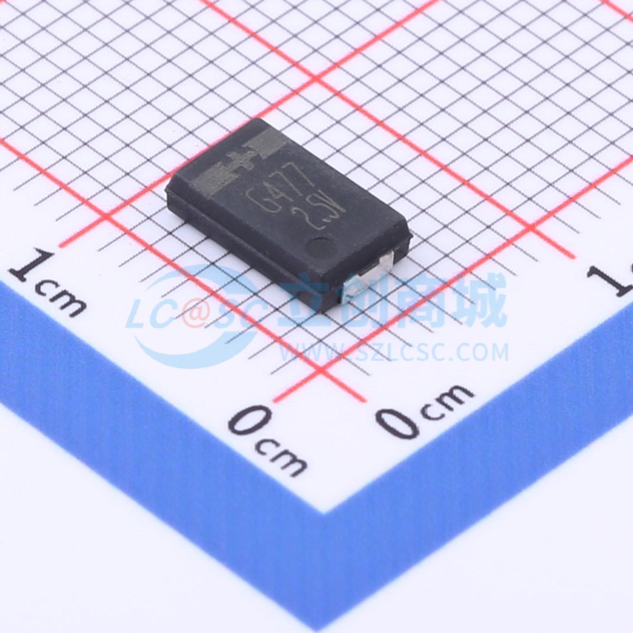 点击查看大图 PA600V477M0E实物图