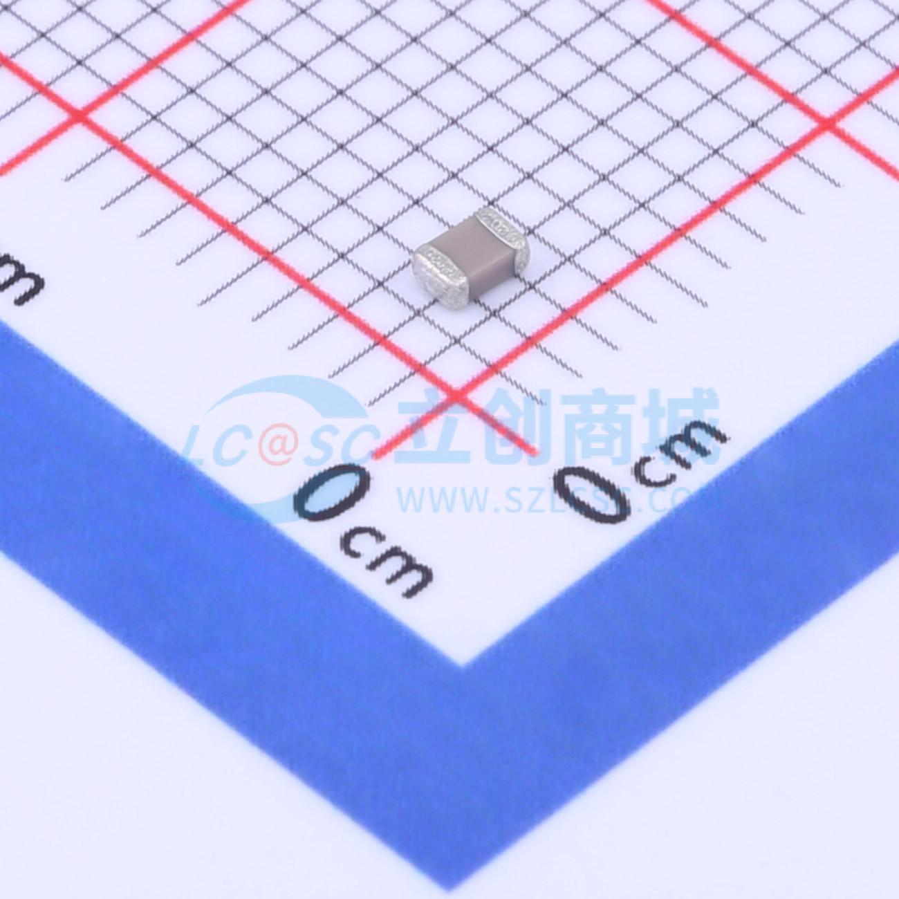 0805CG182J500NT实物图