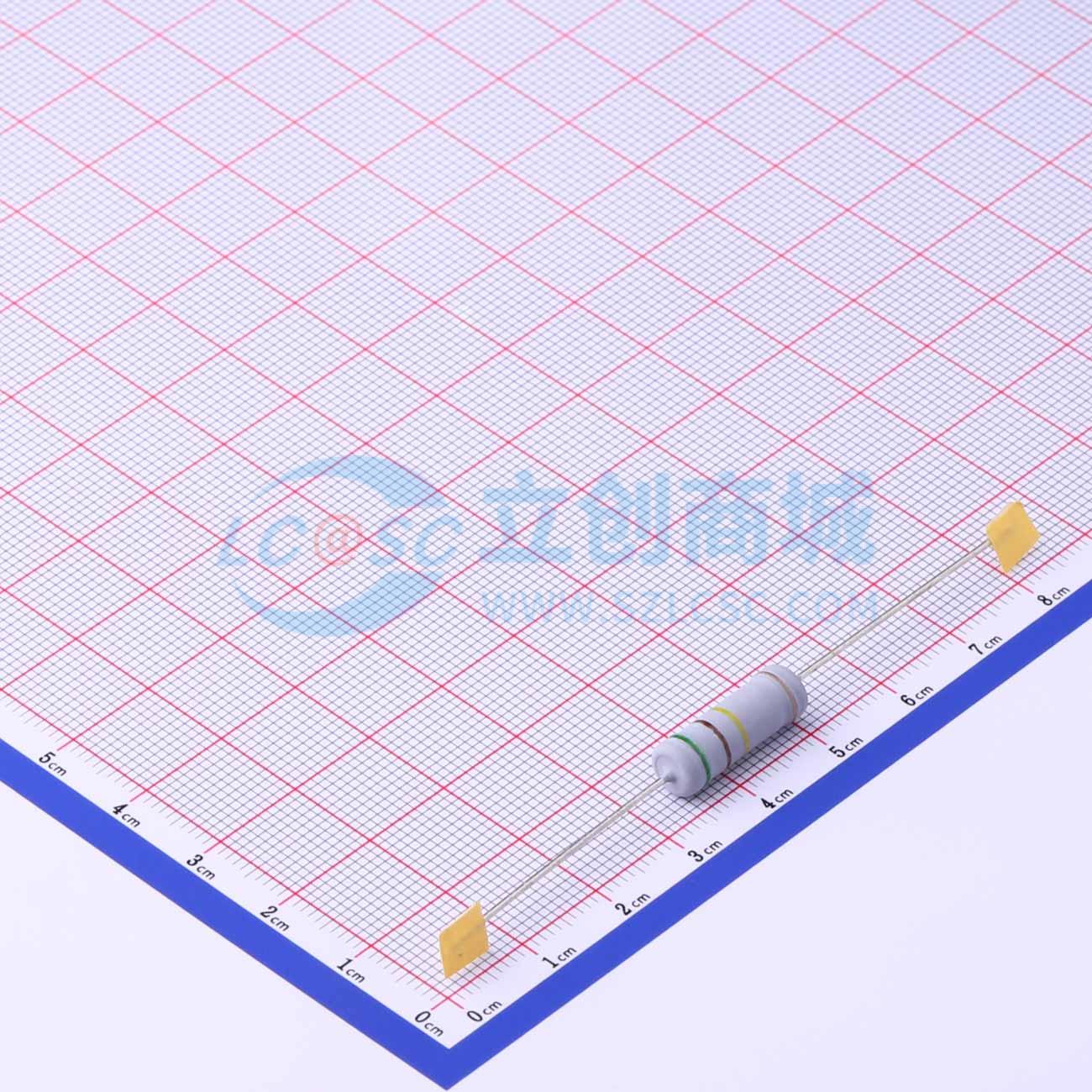 点击查看大图 MOF5WS-510KΩ±5%T实物图