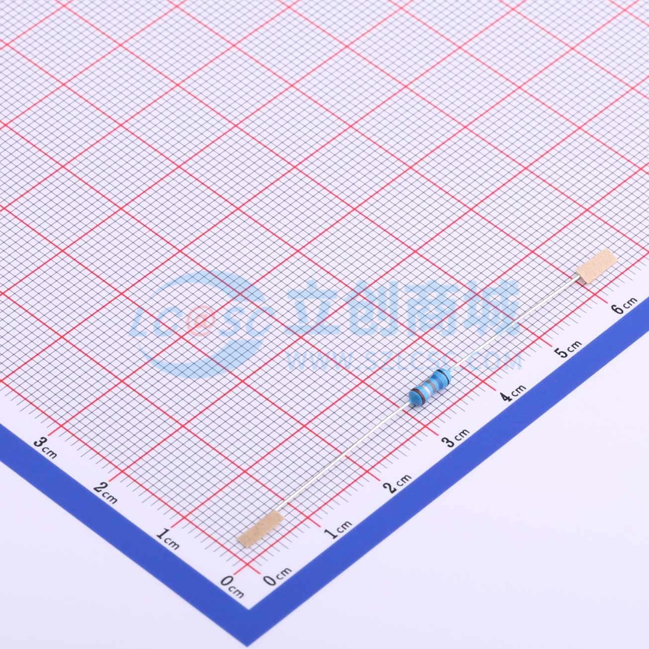 MF1/4W-0.68Ω±1%T52实物图