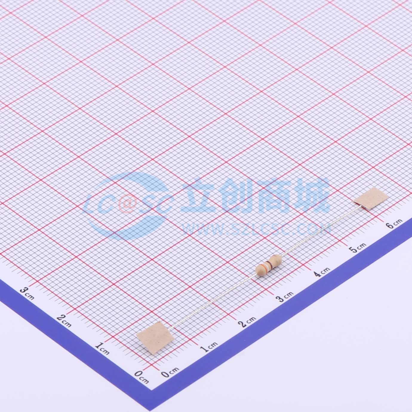 CF1/4W-390Ω±5%T52实物图