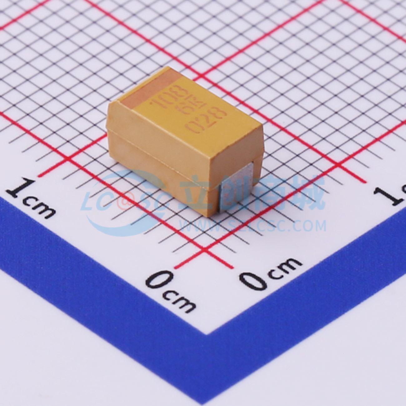 点击查看大图 T491X108K006AT实物图