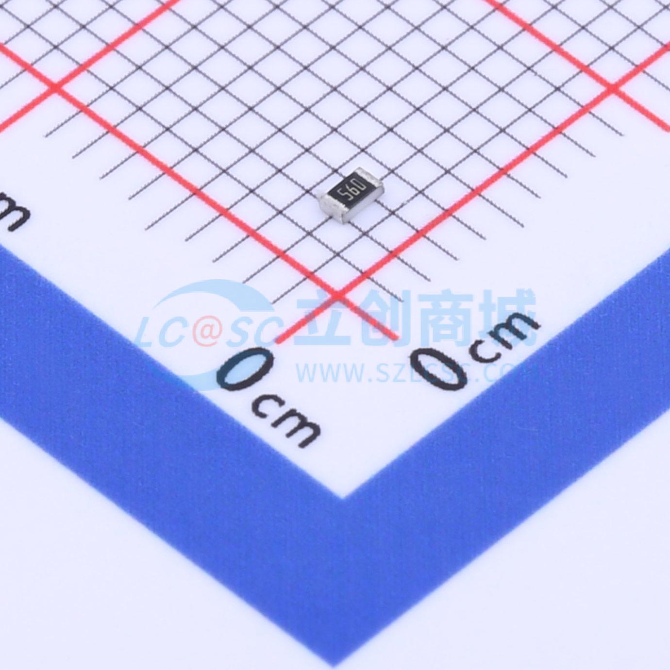 点击查看大图 MCR03EZPFX56R0实物图