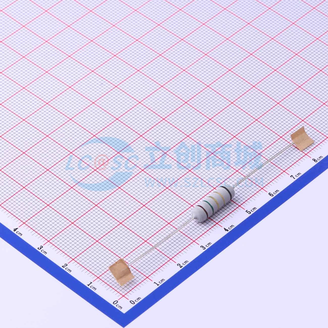 点击查看大图 KNP2W-1Ω5±5%-QT73实物图