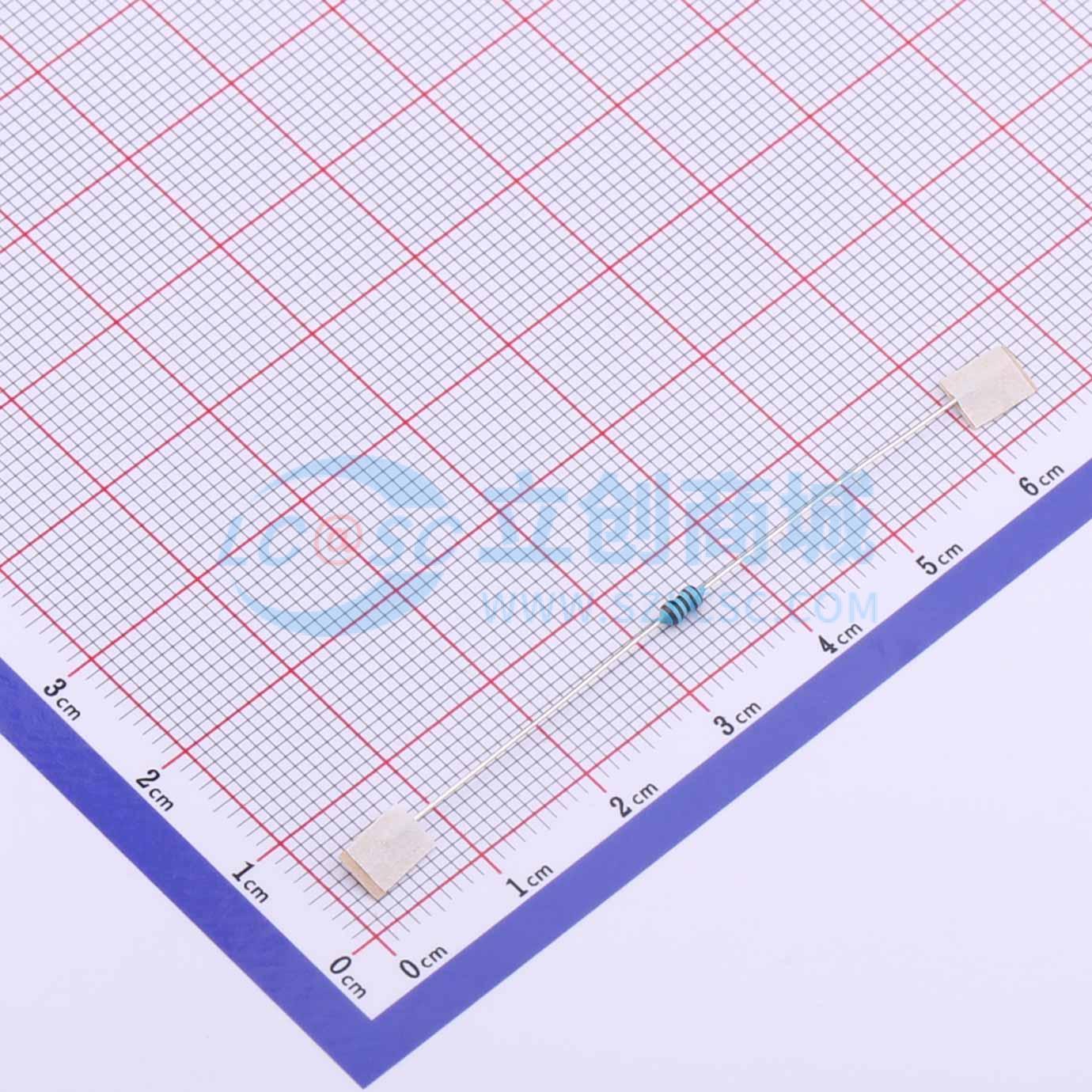 点击查看大图 MF1/8W-110Ω±1%T52实物图