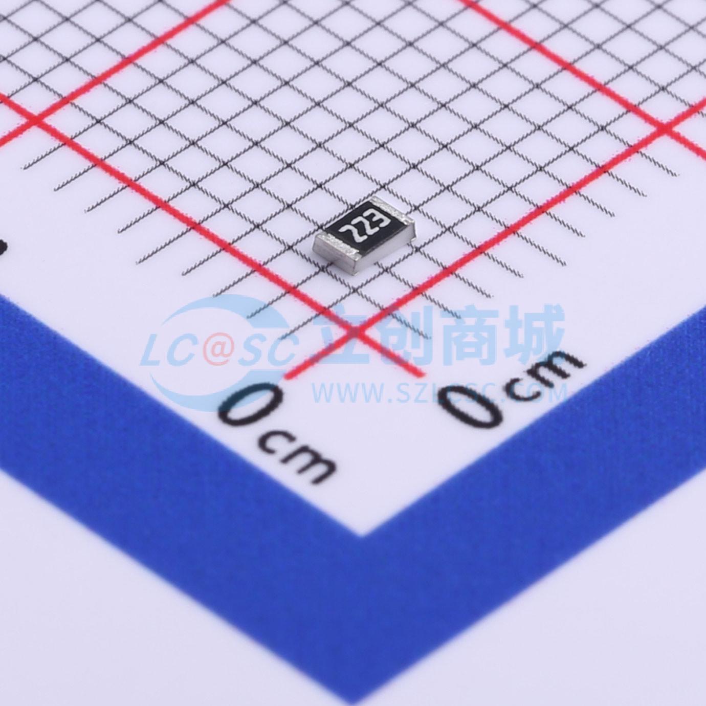 点击查看大图 RC0805JR-7W22KL实物图