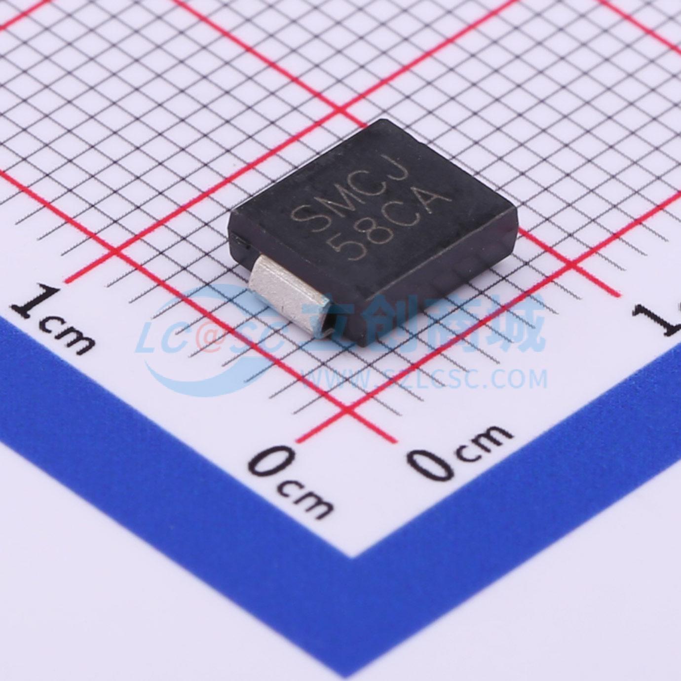 点击查看大图 SMCJ58CA实物图