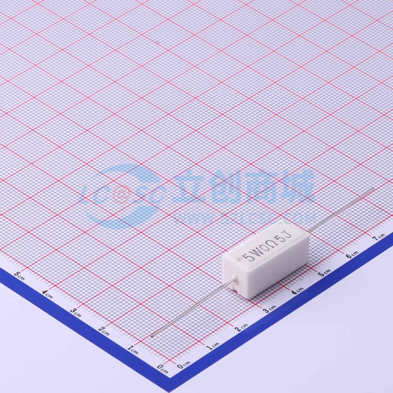 点击查看大图 CR-L5W-0.5ΩJ实物图