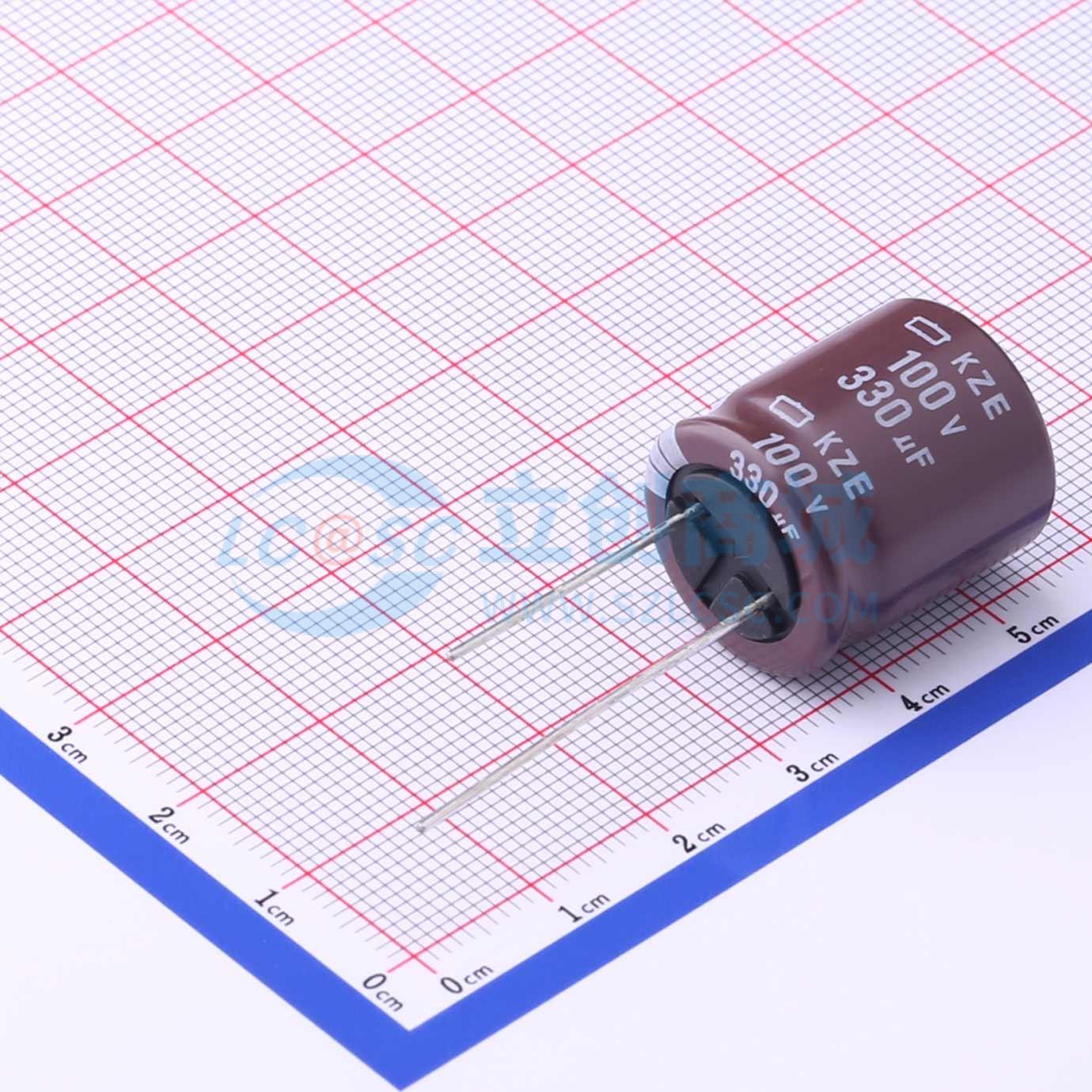点击查看大图 EKZE101ELL331MM20S实物图