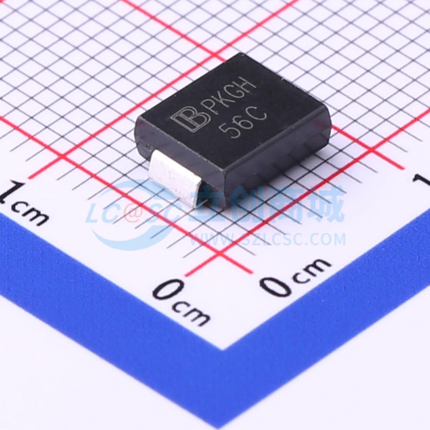 点击查看大图 1.5SMC56CA/TR7实物图