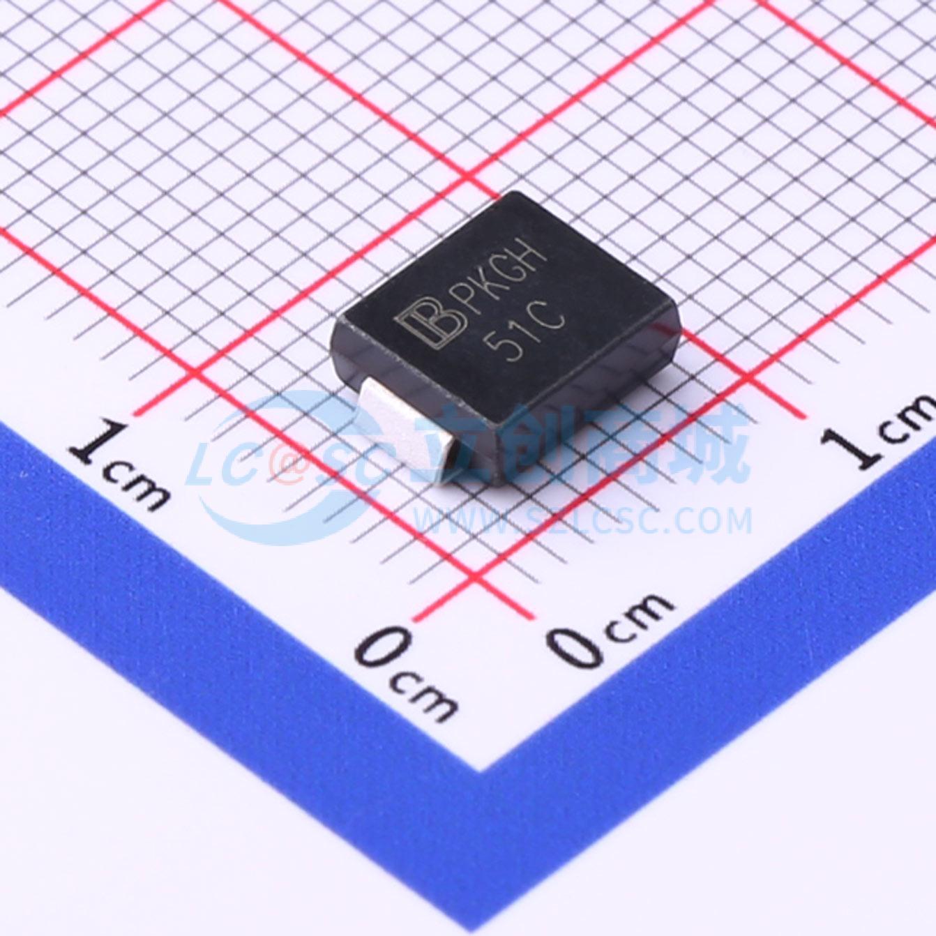 点击查看大图 1.5SMC51CA/TR7实物图