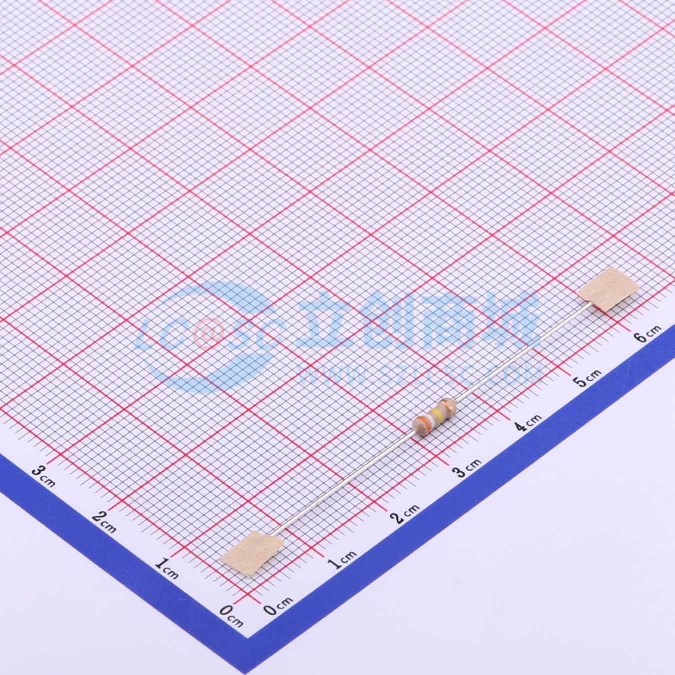 点击查看大图 CFR-25JR-52-390K实物图