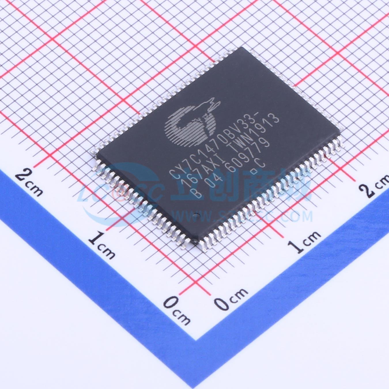 点击查看大图 CY7C1470BV33-167AXI实物图