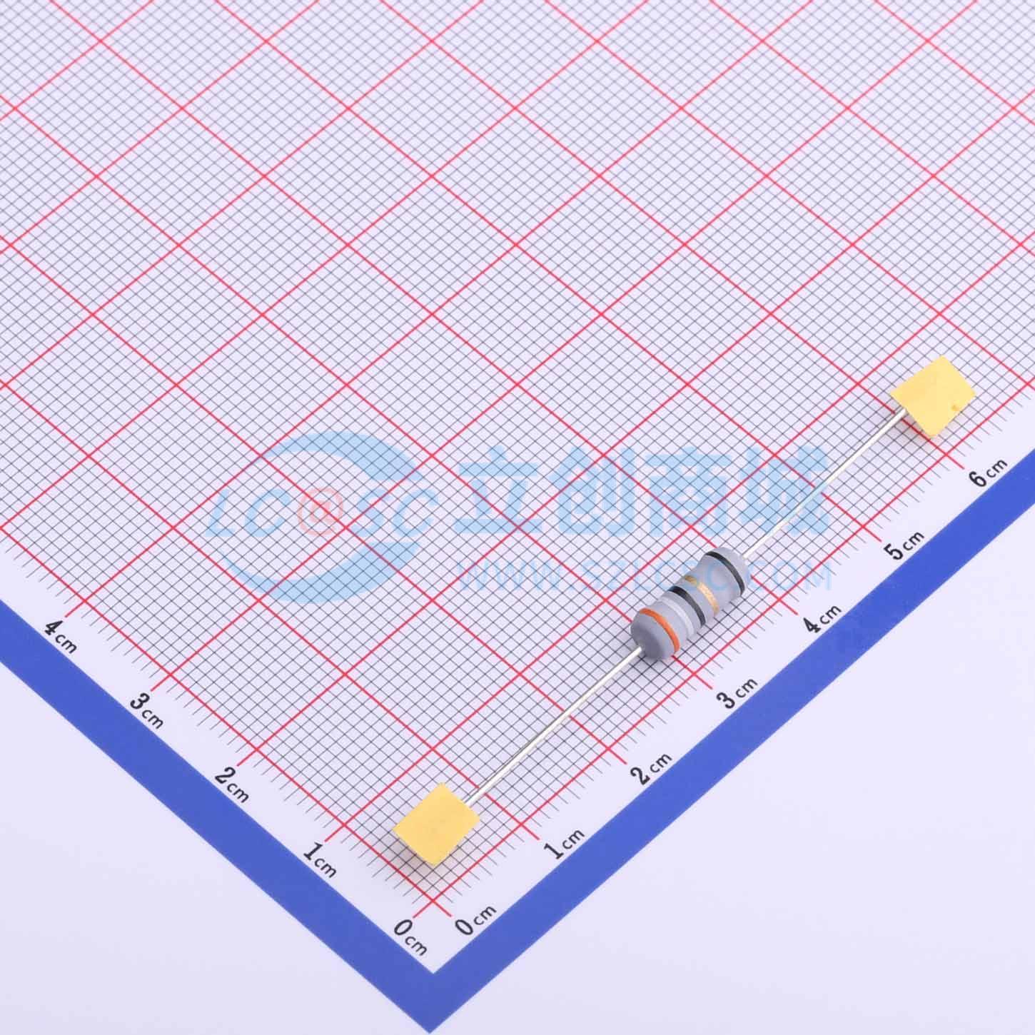 点击查看大图 KNP1W-39Ω±5%T实物图