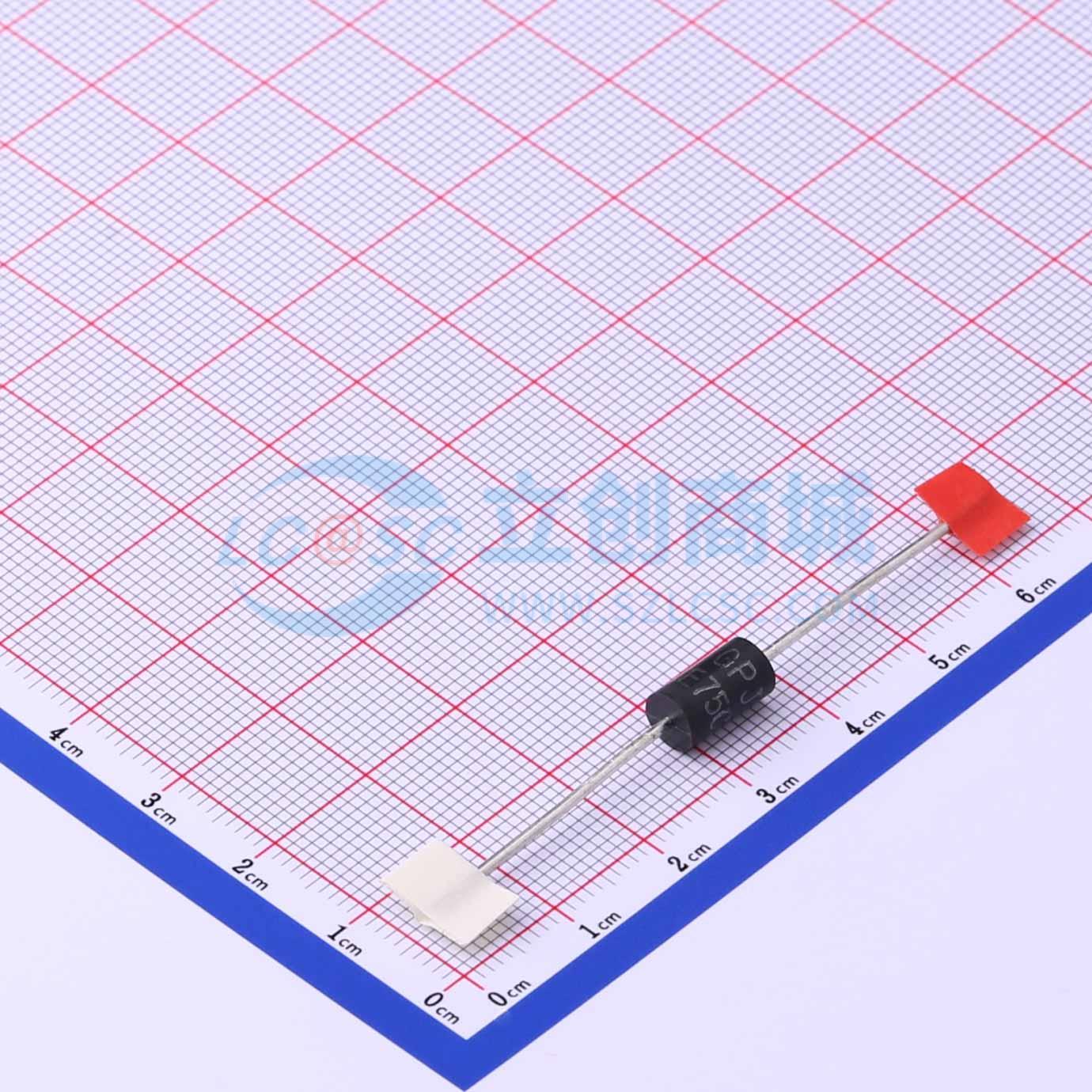 点击查看大图 1.5KE75CA/B实物图