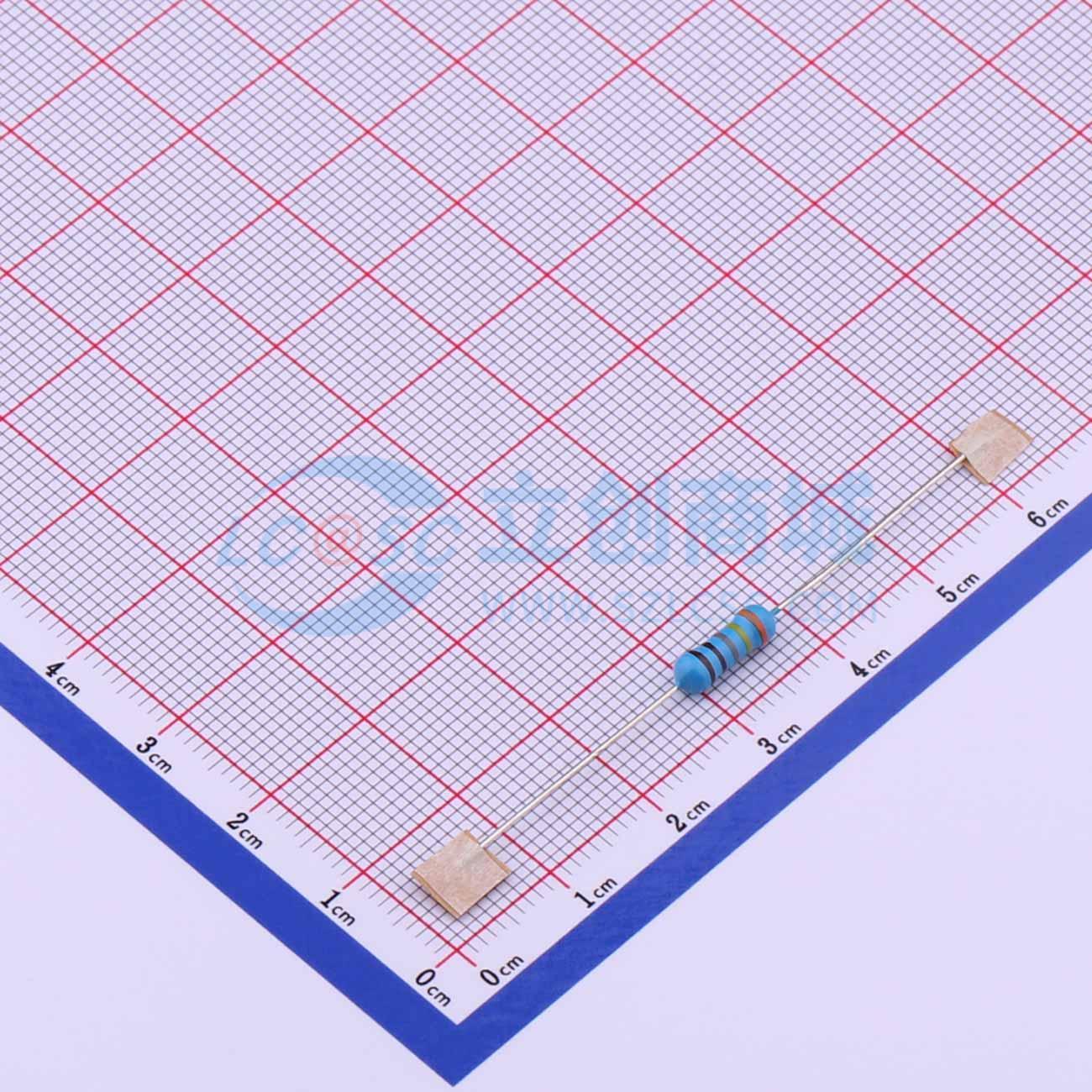 点击查看大图 MF1/2W-3K48±1%-2T52实物图