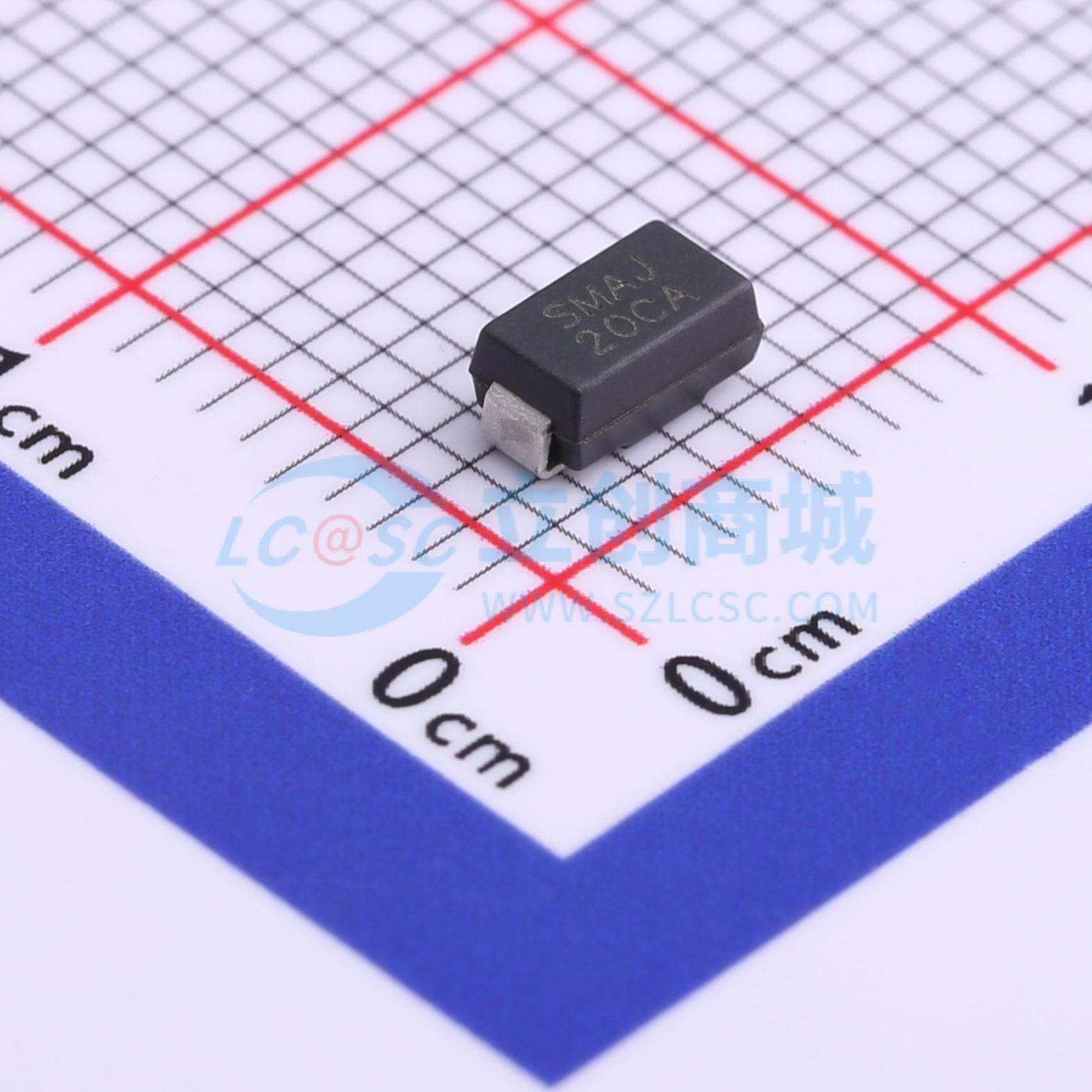 点击查看大图 SMAJ20CA实物图