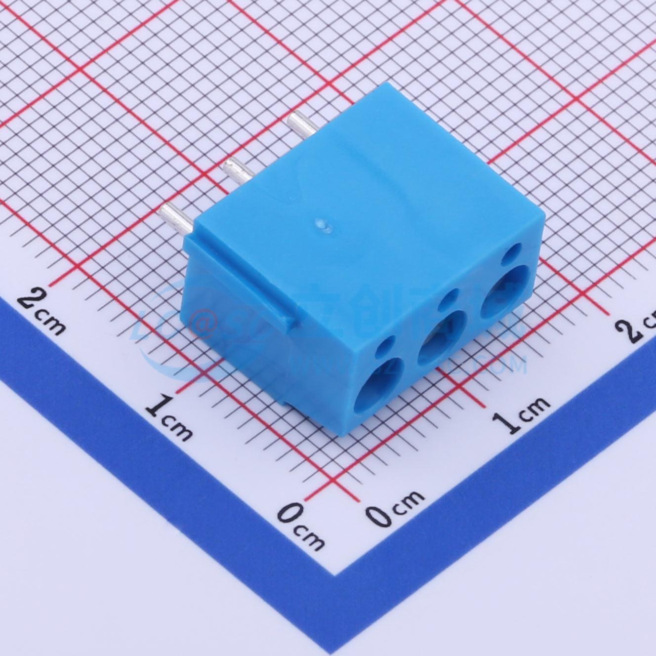 DB300V-5.0-3P-BU-S实物图