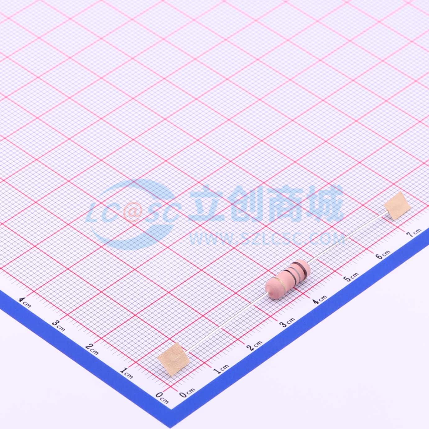 点击查看大图 MO2WS-18Ω±5%-6T63实物图