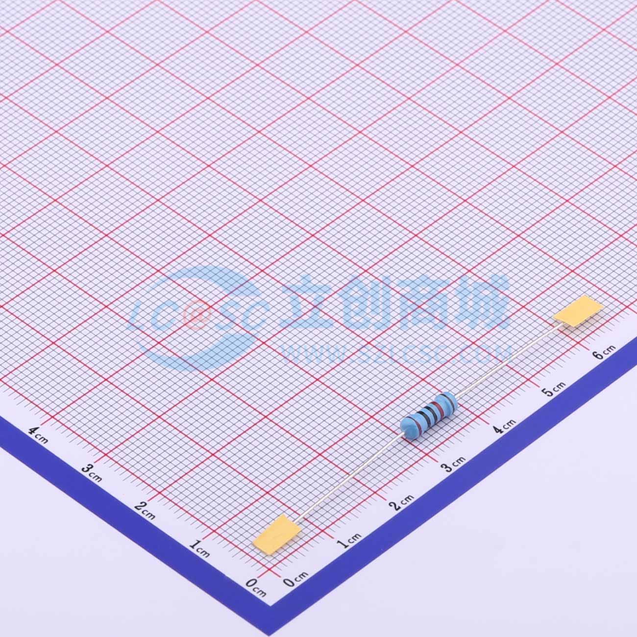 点击查看大图 MF1/2W-20KΩ±1%T52实物图