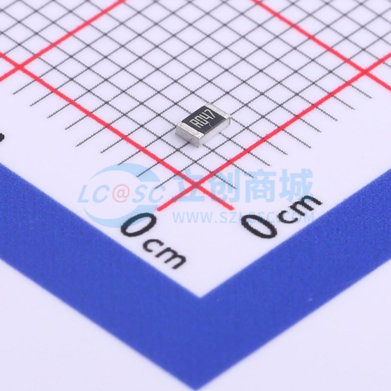 点击查看大图 0805W8J047LT5E实物图