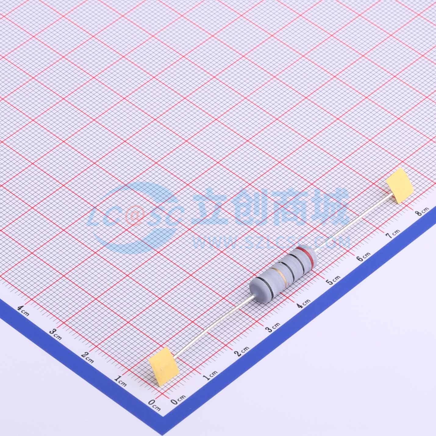 点击查看大图 KNP5WS-20Ω±5%T实物图