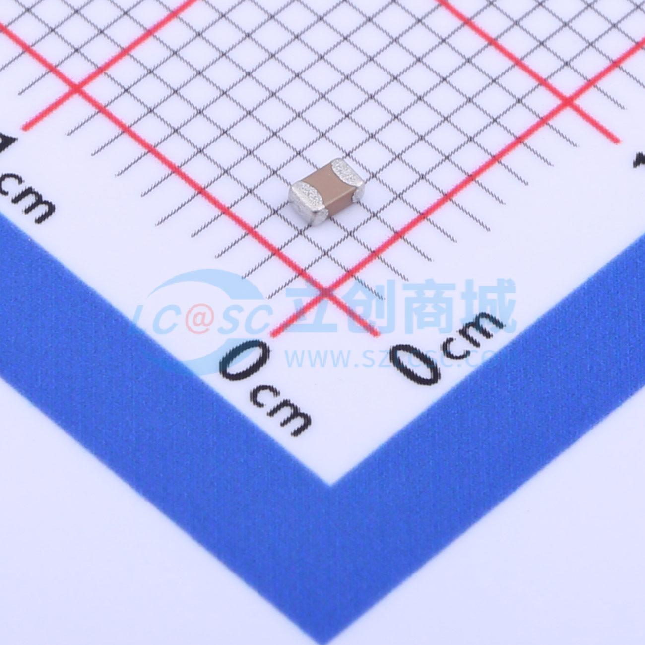 点击查看大图 0805B821J500NT实物图