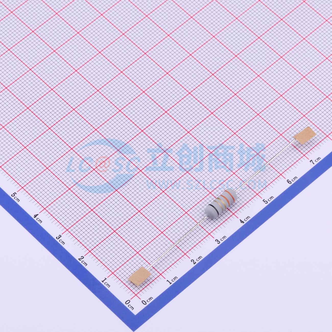 点击查看大图 KNP1W-3Ω3±5%-TT63实物图