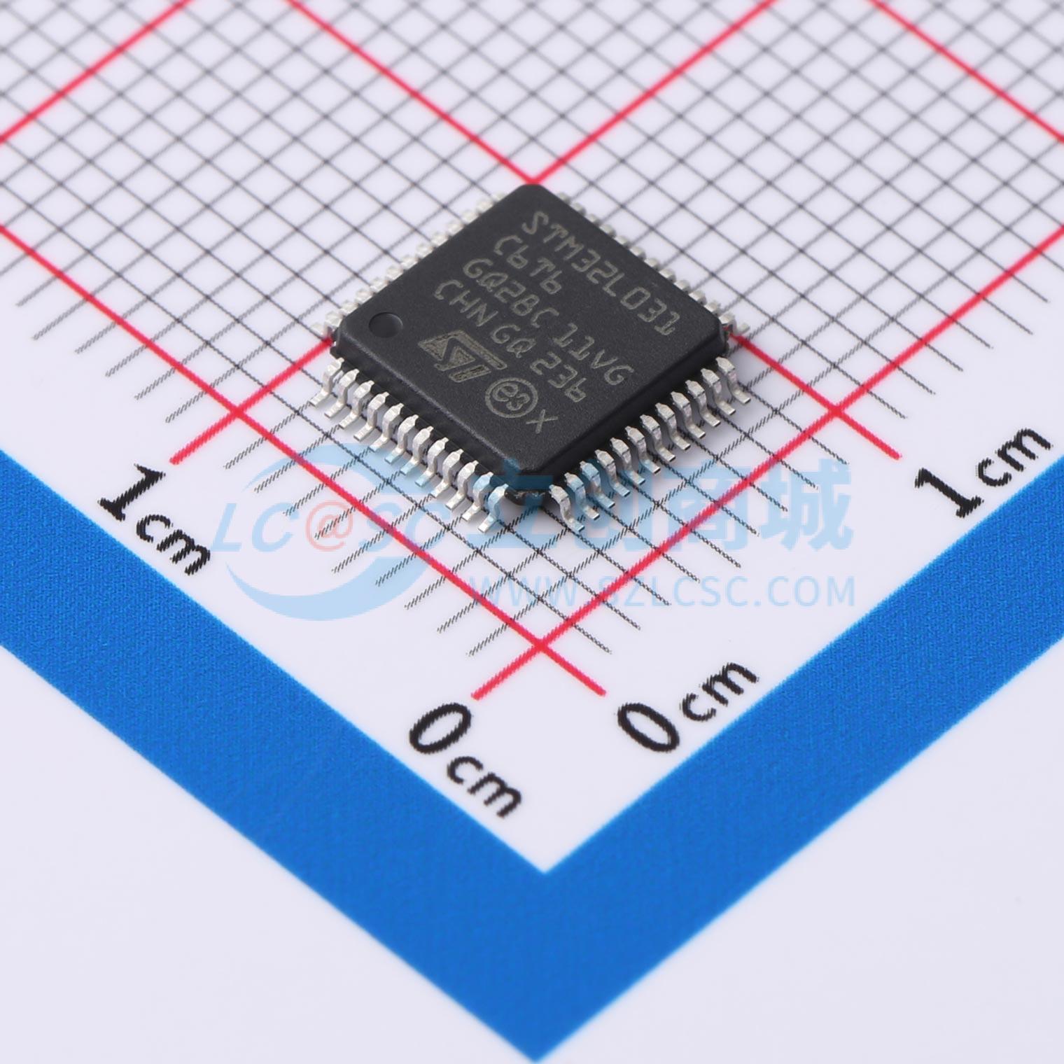 STM32L031C6T6实物图