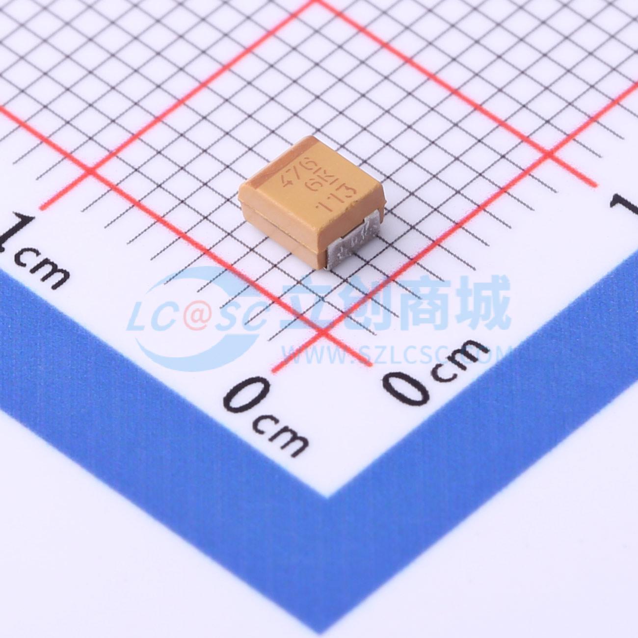 点击查看大图 T491B476M006AT实物图